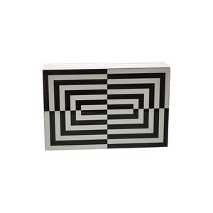 Jonathan Adler Large Op Art Lacquer Box, Black